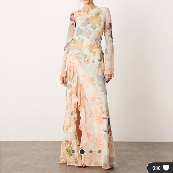 ASOS EDITION long sleeve dress - Picture 2 of 5